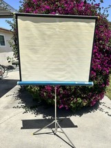 2 Lot Vintage Movie Slide Portable Projector Screen 1 - 40x40 1 - 40x30 - £53.67 GBP