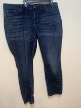 Lee Riders Women’s Jeans Size 24 Mid Rise Skinny Blue Dark Wash - $11.74