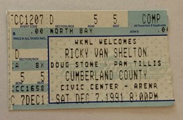 Ricky Van Shelton Concert Ticket Stub Dec 7, 1991 Cumberland County - £15.64 GBP