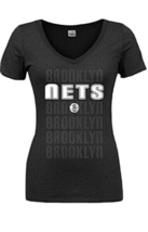 Brooklyn Nets NBA Short Sleeve Mesh Burnout Summer T-Shirt Womens M Top - $7.22