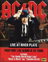AC/DC Angus Young Devil Horns 2012 Live at River Plate advertisement ad print - £3.31 GBP