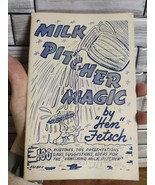 MILK PITCHER Magic Tricks by Hen Fetsch Vintage Book 1962 D Robbins Pape... - £9.17 GBP
