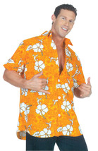 Underwraps Men&#39;s Hawaiian Shirt-Orange, One Size - £74.84 GBP