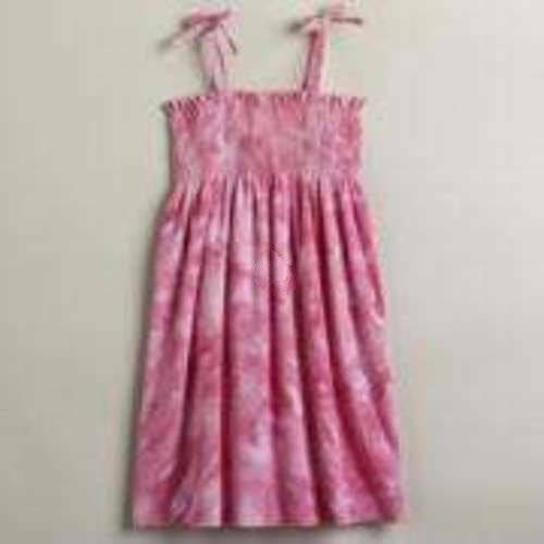 Primary image for Girls Swimsuit Cover-Up Joe Boxer Pink Tie Dye Terry Beach Swim Dress-size 4/5