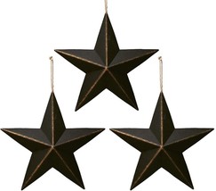 Patriotic Metal Barn Star Wall Star Decor, 12in Hanging Country Rustic M... - £27.87 GBP