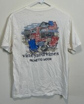 Vineyard Vines T-Shirt Shirt Small White Camping Outdoors 4th July Beach... - $12.86
