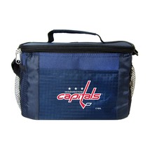 NHL Washington Capitals 6 Can Cooler Bag Blue Beach Sports Lunchbox - £9.60 GBP