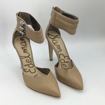 Sam Edelman Womens Beige Wide Ankle Strap Heels Size 6.5 M Stiletto Very... - $27.58