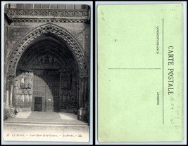 FRANCE Postcard - Le Mans, Notre Dame de la Couture, Le Porche B32 - £2.21 GBP