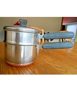 3 PIECE THERMIC RAY BY NORRIS DOUBLE BOILER PAN STAINLESS COPPER BOTTOM ... - $61.47 CAD