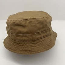 Duluth Trading Bucket Hat Duck Canvas XL Khaki Brown Lined Cotton - £10.91 GBP