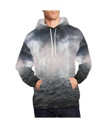 Men&#39;s Thunderbolt Lightning on Sea Ocean All Over Print Hoodie (USA Size) - $59.76 CAD