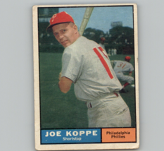 1961 Topps Joe Koppe Baseball Card #179 Philadelphia Phillies - £2.27 GBP