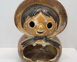 Vintage MCM 1950s 1960s Ceramic Ashtray Pottery Woman Figure Made in Japan - $17.36
