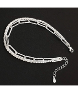 BBF# Dainty Sterling Silver 2-Strand Bracelet - £50.68 GBP