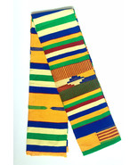 Traditional Hand woven Kente Sash Ashanti Kente Stole African Textile Sa... - £23.44 GBP