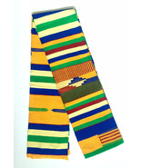 Traditional Hand woven Kente Sash Ashanti Kente Stole African Textile Sa... - $40.87 CAD