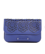 Vera Bradley Laser-Cut Snap &amp; Zip Case Wallet IN NAVY KATALINA LACE NWT - $37.35 CAD