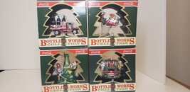 Coca-Cola Bottling Works Collection Ornaments Lot of 4 Christmas 1990s - $17.99