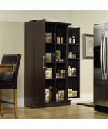 Large Kitchen Cabinet Storage Food Pantry Wooden Shelf Cupboard Space Saver - $498.88