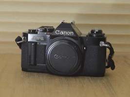 Rare Black Canon AV1 35mm SLR Camera (Body Only)  Fantastic condition Cleaned, t - £133.77 GBP