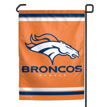 Denver Broncos Flag 12x18 Garden Style 2 Sided - $818.08 MXN