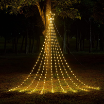 Christmas Decorations Star String Lights - 344 LED 11.8Ft 9 Strands Waterfall Tr - £38.66 GBP