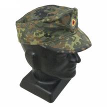 New German army cadet cap camouflage camo baseball military peaked fleck... - $16.00