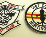 VIET CONG HUNTING CLUB Embroidered Military ARMY PATCH Vietnam War (2 DI... - £8.64 GBP