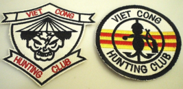 Viet Cong Hunting Club Embroidered Military Army Patch Vietnam War (2 Different) - £8.64 GBP