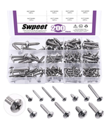 304 Stainless Steel Phillips Self-Tapping Screws Assortment Kit, 200 Pcs - $17.59