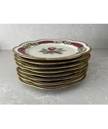 Schumann Bavaria Arzberg 8” Reticulated Gold Edge Assorted Floral Plates - €161,13 EUR