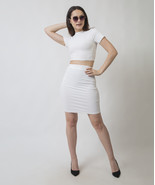 Co-ord Set Knit top With Skirt Women   - $65.00