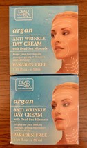 (2) Dead Sea Collection Argan Anti Wrinkle Day Cream Dead Sea Minerals 1... - £19.66 GBP