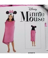Disney Minnie Mouse Hooded Beach Swim Bath Wrap Towel 25&quot; x 50&quot; Pink The... - $461.16 MXN