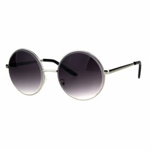 Women&#39;s Fashion Sunglasses Round Circle Frame Beveled Lens Shades UV400 - £9.55 GBP