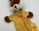 Steiff Fox Glove Hand Puppet Vintage Yellow Germany 251702 With Tags - $56.95