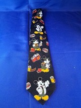 Mickey Unlimited Disney Camerman Mickey Mouse Black Neck Tie - £7.55 GBP