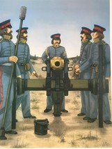 The Nco, Images Of An Army In Action, Print, Laying The Gun, Mexico War, 1847 - $30.00