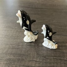 Sea World Orca Whales Vintage Figurine Collectible Miniatures Decor Killer Whale - £15.78 GBP