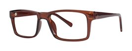 Fighter Men&#39;s Eyeglasses - Modern Collection Frames - Brown 52-20-140 - £39.16 GBP