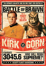 Star Trek Classic TV Series Kirk vs. Gorn Tin Sign Poster 8 x 11.5 NEW UNUSED - £6.26 GBP