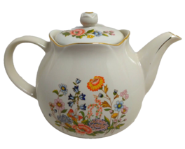 Vintage Robinson Design Group Porcelain Teapot Flower Garde Handpainted ... - £18.40 GBP