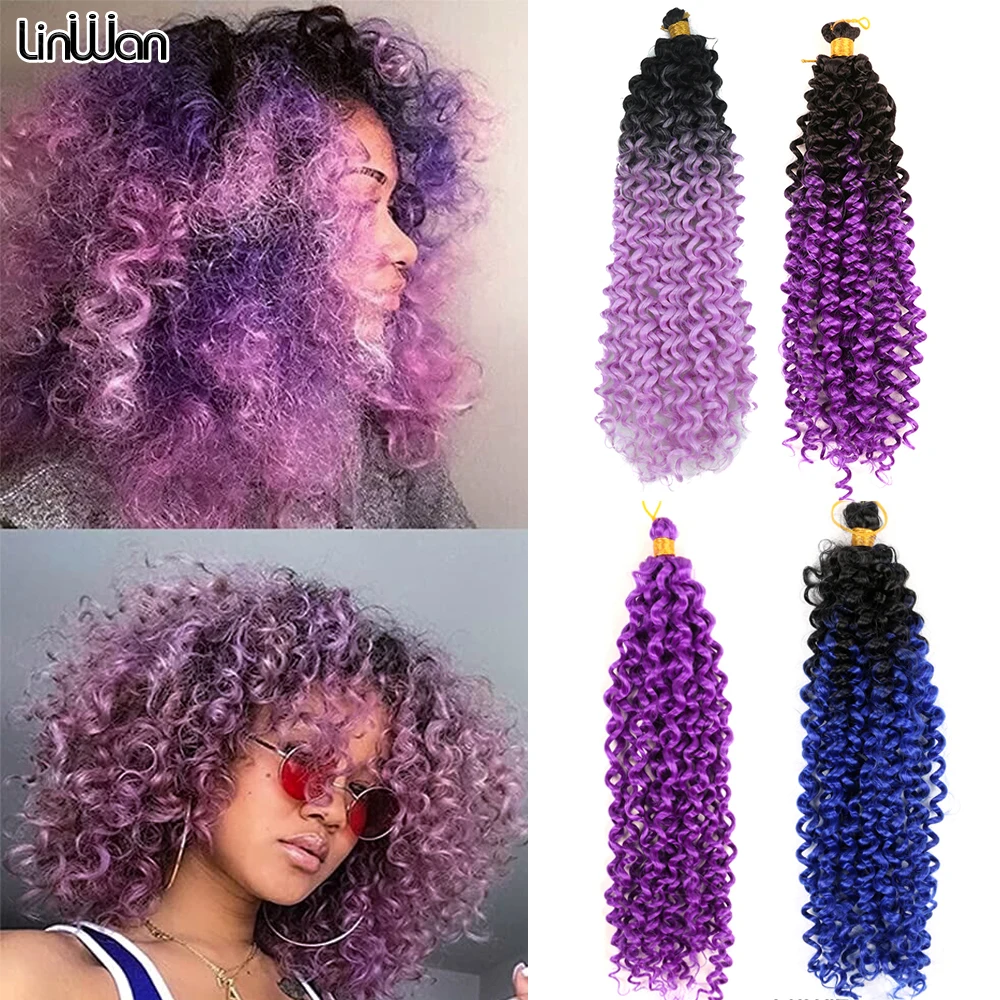 Synthetic Hair Extensions 14inch Afro Kinky Curl Twist Crochet Braids Hair - £4.23 GBP+