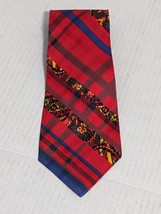 Dei Giovani Mens Plaid Pattern Handmade in Spain Necktie Tie - £9.13 GBP
