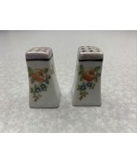 Vintage Ceramic Mid-century Japanese Salt And Pepper Shaker Rose Design ... - $20.37 CAD