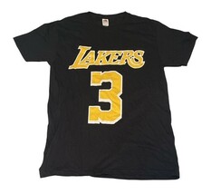 LA Lakers Anthony Davis #3 T-Shirt Black NBA Basketball Tee Men Small image 3