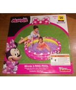 New Minnie Mouse Inflatable 3 Ring Pool Disney Junior 48 in x 48 in x 9.... - €16,38 EUR