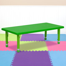 Green Preschool Activity Table YU-YCX-001-2-RECT-TBL-GREEN-GG - £104.54 GBP