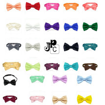 NEW Men&#39;s Formal Butterfly Solid Pre-tied Bow tie Bowtie Wedding Party Prom - £8.30 GBP